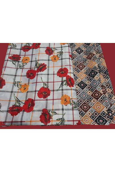 LindoHome Oversized Raschel Table and Tableware Cloth, Stain-Proof, 2 Pieces, 220X200 cm