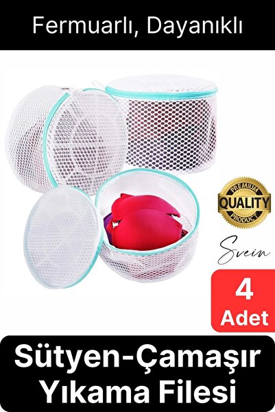 Svein Plasa de spălat lenjerie intimă, sutien și șosete Premium, 4 bucăți - C...