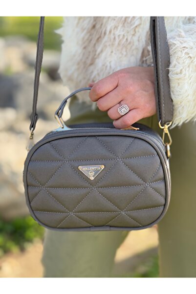 DEV 3 ADAM Simple and Stylish Women's Cross Shoulder and Hand Bag with Gray Compartments and Adjustable Straps