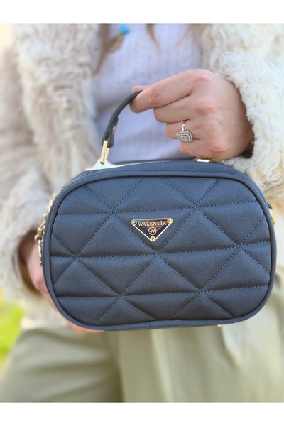DEV 3 ADAM Simple and Stylish Women's Cross Shoulder and Hand Bag with Dark Blue Compartments and Adjustable Straps