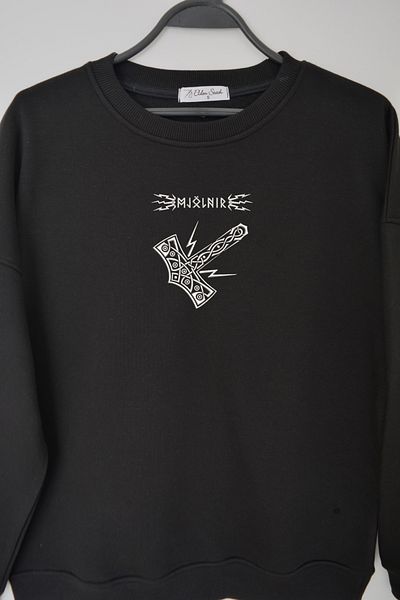 EldenStitch Hanorac oversize unisex brodat Mjölnir