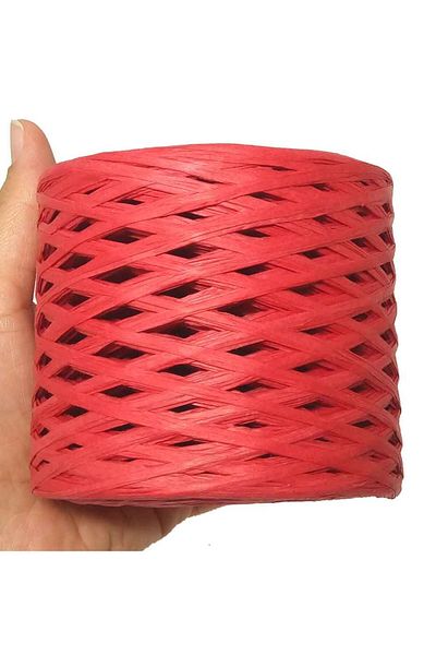 Nusrat Bilişim Red Imported Raffia Bag Accessory - Size 11