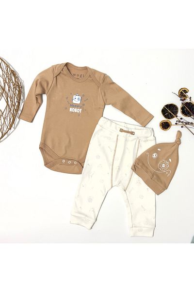 Wogi Baby Bebi̇too Baby Body Set of 3