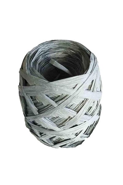 Nusrat Bilişim Gray Raffia Wrapped Bag Accessory - 100 Gr
