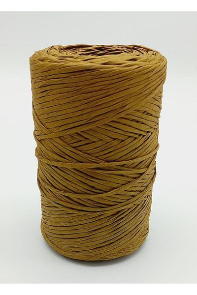 Nusrat Bilişim Oil Green Twisted Raffia - Bag Accessory No:13