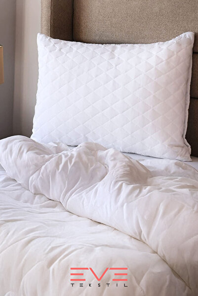 Eve Tekstil Diamon Quilted Antibacterial Luxury Pillowcase - Zippered and Washable, 50X70Cm