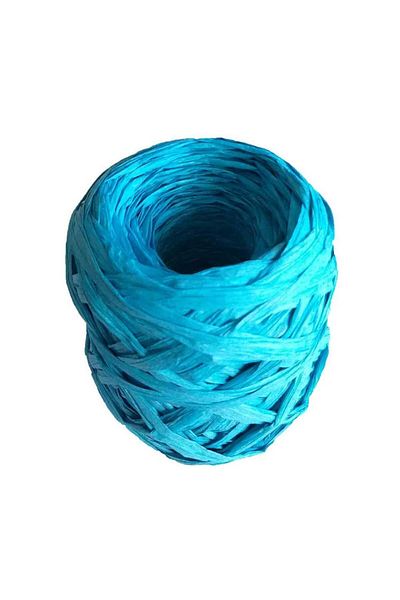 Nusrat Bilişim Turquoise Raffia Bag Accessory - Wrapped, 100 Gr