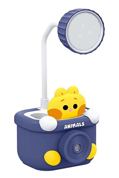 Sensoria Dekoratif Sevimli Çocuk Odası Gece Lambası Kalemtraş Masa Lambası Kalemlik Usb Süs Eşyası