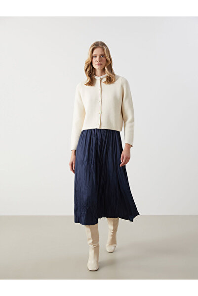 LC Waikiki Satin Women's Skirt with Elastic Waist