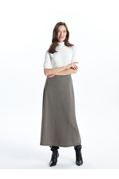 LC Waikiki Lcwk Standard Fit Patterned A-Line Women's Skirt