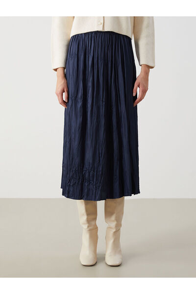 LC Waikiki Satin Women's Skirt with Elastic Waist