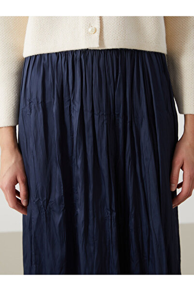 LC Waikiki Satin Women's Skirt with Elastic Waist