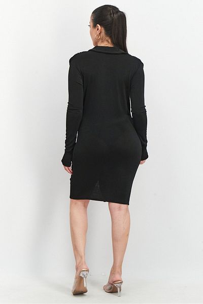 NA-KD Women Plain Mini Dress, Black