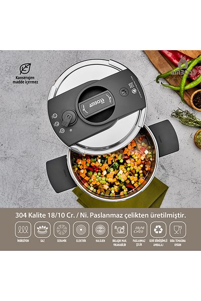 Amboss ENIO PRESSURE COOKER 8 L - Ø 22 cm