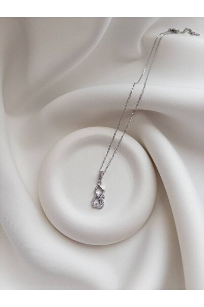 Minne Jewelry-Accessory Kedi Kolye - Gümüş Renk Kedi Kolye - Kedi Kolye
