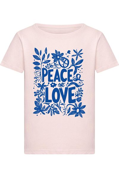 Merchcode Girls Peace Love - T-Shirt