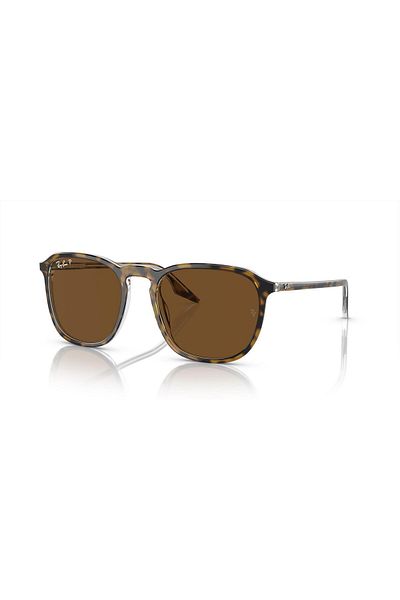 Ray-Ban Ray Ban Unisex Square Sunglasses- Rb 2203 - Lense Size:52mm - Havana On Trasparent
