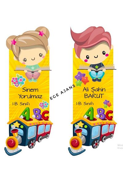 Ege ajans 10 Wooden Bookmarks