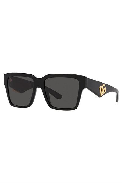 Dolce&Gabbana نظارة شمسية دولتشي آند غابانا مربعة للنساء - Dg 4436 - مقاس العدسة: 55 مم - أسود