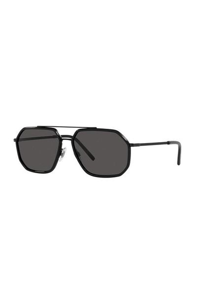 Dolce&Gabbana Dolce & Gabbana Man Pilot Sunglasses- Dg 2285 - Lense Size:60mm - Black Matte/black