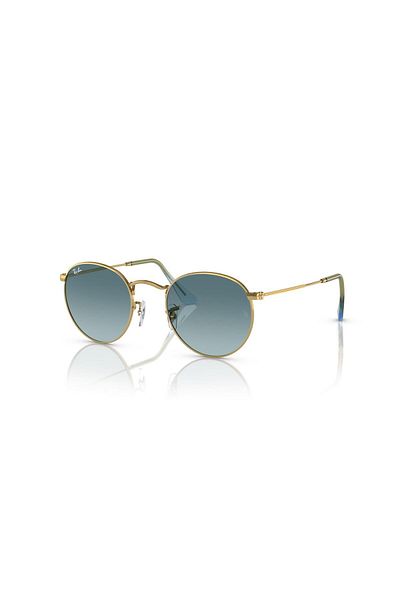 Ray-Ban Ray Ban Man Round Round Metal Sunglasses- Rb 3447 - Lense Size:53mm - Gold