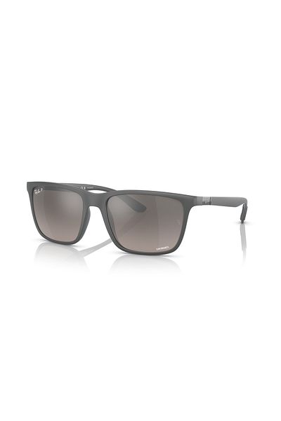 Ray-Ban Ray Ban Man Rectangle Sunglasses- Rb 4385 - Lense Size:58mm - Matte Grey