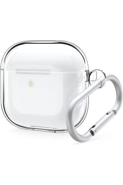 Elago Clear Hang Compatible with AirPods 4 Case Cover (2024) with Carabiner - Transparent