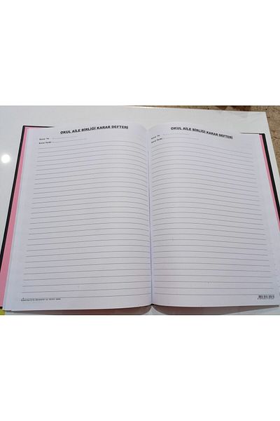 Kocaoluk Hardcover Decision Book Cover for School and Family Union