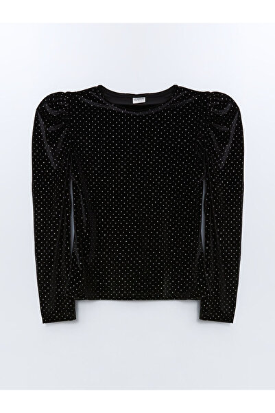 LC Waikiki Black Turtleneck Girl's T-Shirt