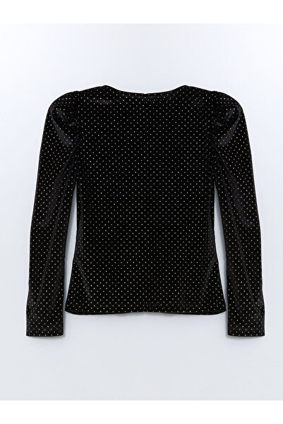 LC Waikiki Black Turtleneck Girl's T-Shirt