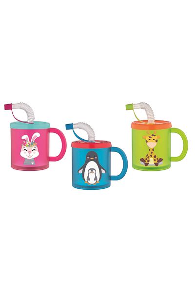 Gıpta Plastic Cup Shaped Water Bottle Green