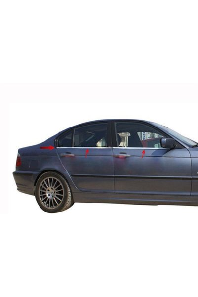 Kml34tuning55 Oto Bmw E46 Krom Cam Çıtası 4 Parça 1998-2005 Uyumlu Paslanmaz ...