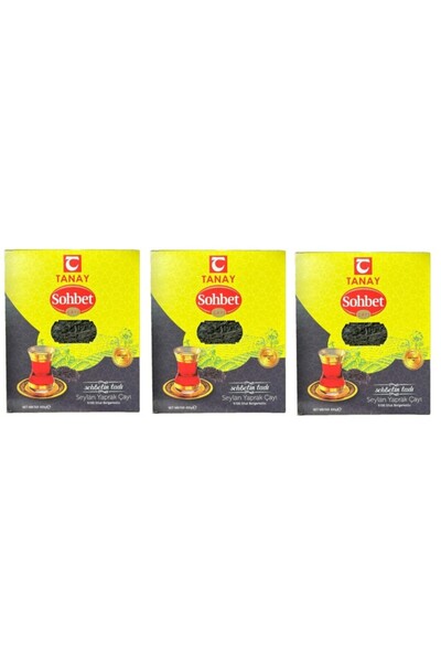 Tanay 400 جرام × 3 قطع من شاي أوراق السيلان المستورد مع البرغموت