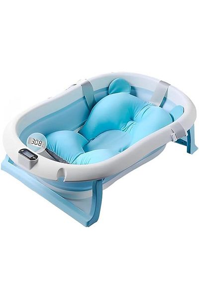 Taimi Portable Collapsible Baby Bathtub - For Infants And Toddlers ( Without Floating Cushion )
