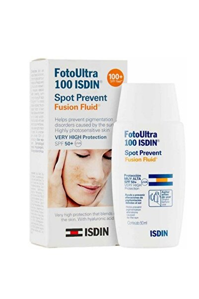 ISDIN سائل فوتو ألترا 100 سبوت بريفينت فيوجن بعامل حماية من الشمس 50+ 50 مل
