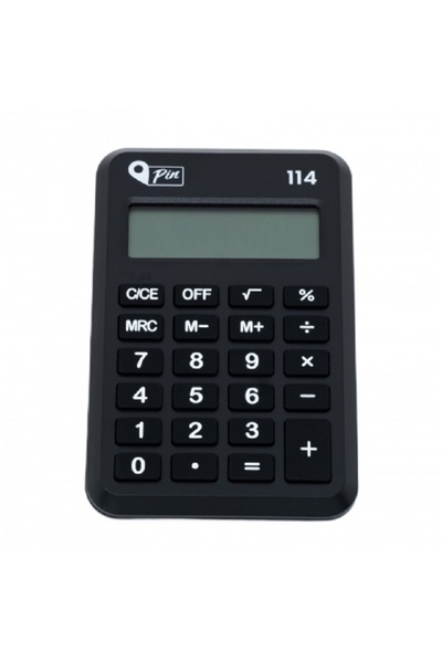 Pin 114m 8 Hane Siyah Mini Hesap Makinesi Gke Cep Tipi