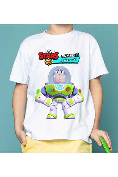 Home Brawl Stars BUZZ IŞIKYILI  Unisex Çocuk Tişört 2025 Güncel Karekter