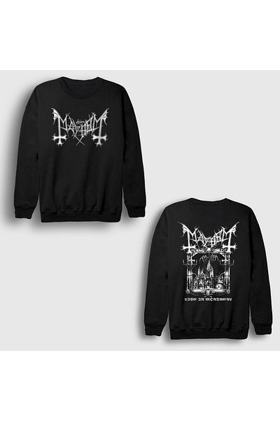 Presmono Унисекс черен суитшърт с щампа на гърба Montreal V2 Mayhem 517417tt