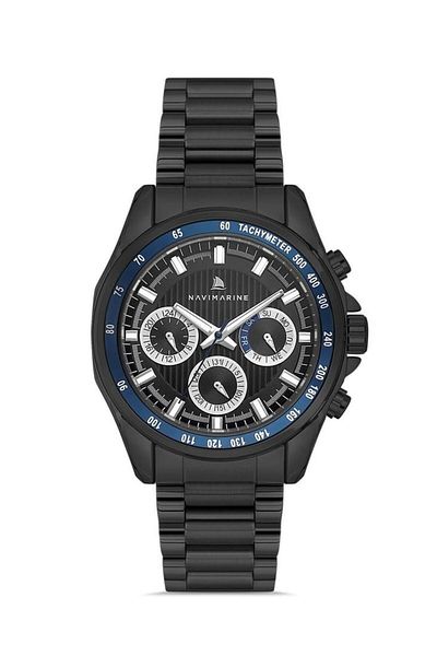 Navimarine Nm001-05 Multifunction Silver Color Steel Men's Wrist Watch