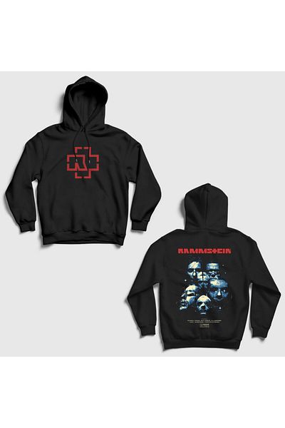 Presmono Φούτερ Rammstein Movie V2 Unisex Μαύρη κουκούλα - Εκτύπωση στην πλάτη 517570 ττ