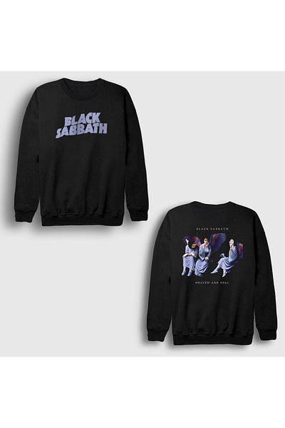 Presmono Унисекс черен суитшърт с щампа на гърба HH V2 Black Sabbath 516981tt