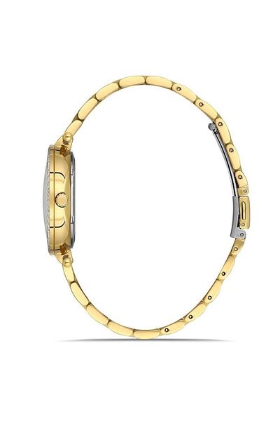 Navimarine Nvm132-B4 Baguette Stone Gold Yellow Color Steel Women's Watch