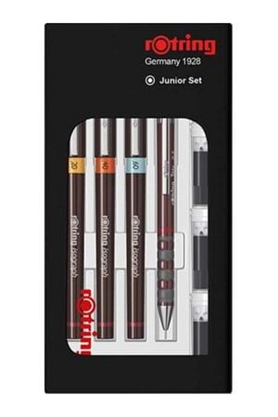 Rotring Rapido Isograph Set (0.2-0.4-0.6) Tikky 0.5