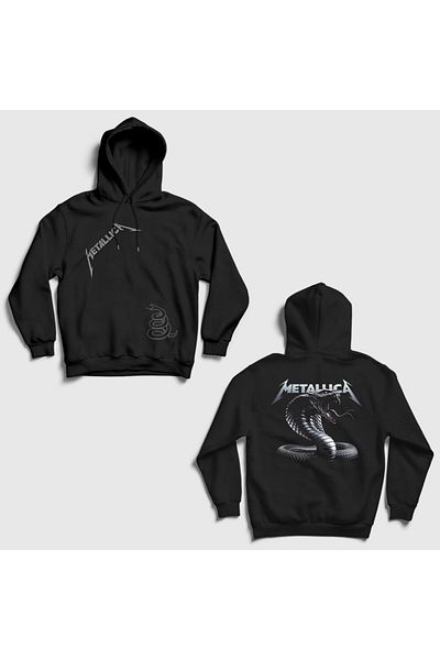 Presmono Φούτερ Unisex με κουκούλα Metallica Black Snake 517863 ττ