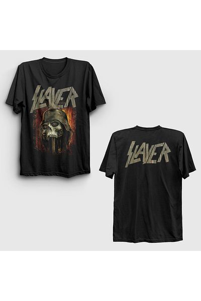 Presmono Μπλουζάκι Unisex Black Skull On A Spear Slayer - Εκτύπωση στην πλάτη 517751 ττ