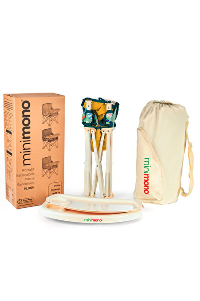 Minimono Plus 0-4 Yaş Portatif Katlanır Yükseltici Mama Sandalyesi Bebek Çocuk Kamp Sandalyesi