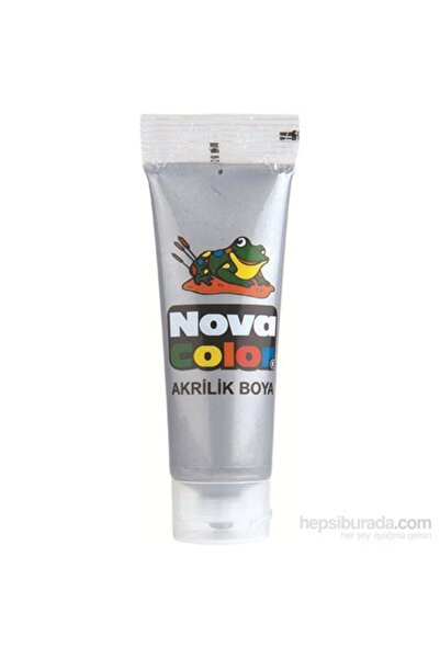 Nova Color Tüp Akrilik Boya 75 Gram Gümüş