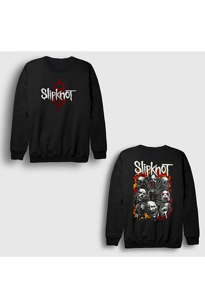 Presmono Унисекс суитшърт Hellfire Metal Slipknot черен - с щампа на гърба 516927tt