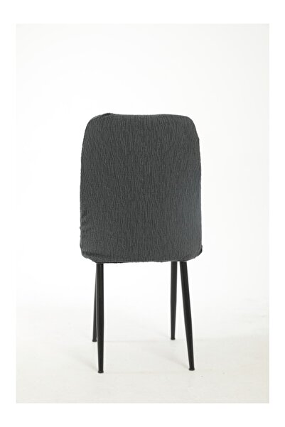 StarMall jakarli kumaş oval sandalye kılıfı,sandalye örtüsü çubuk desen 1 adet