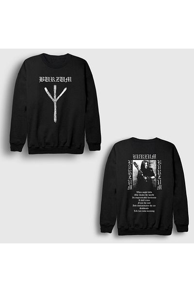 Presmono Φούτερ Unisex Μαύρο Dunkelheit Metal Burzum με στάμπα στην πλάτη 516450 ττ